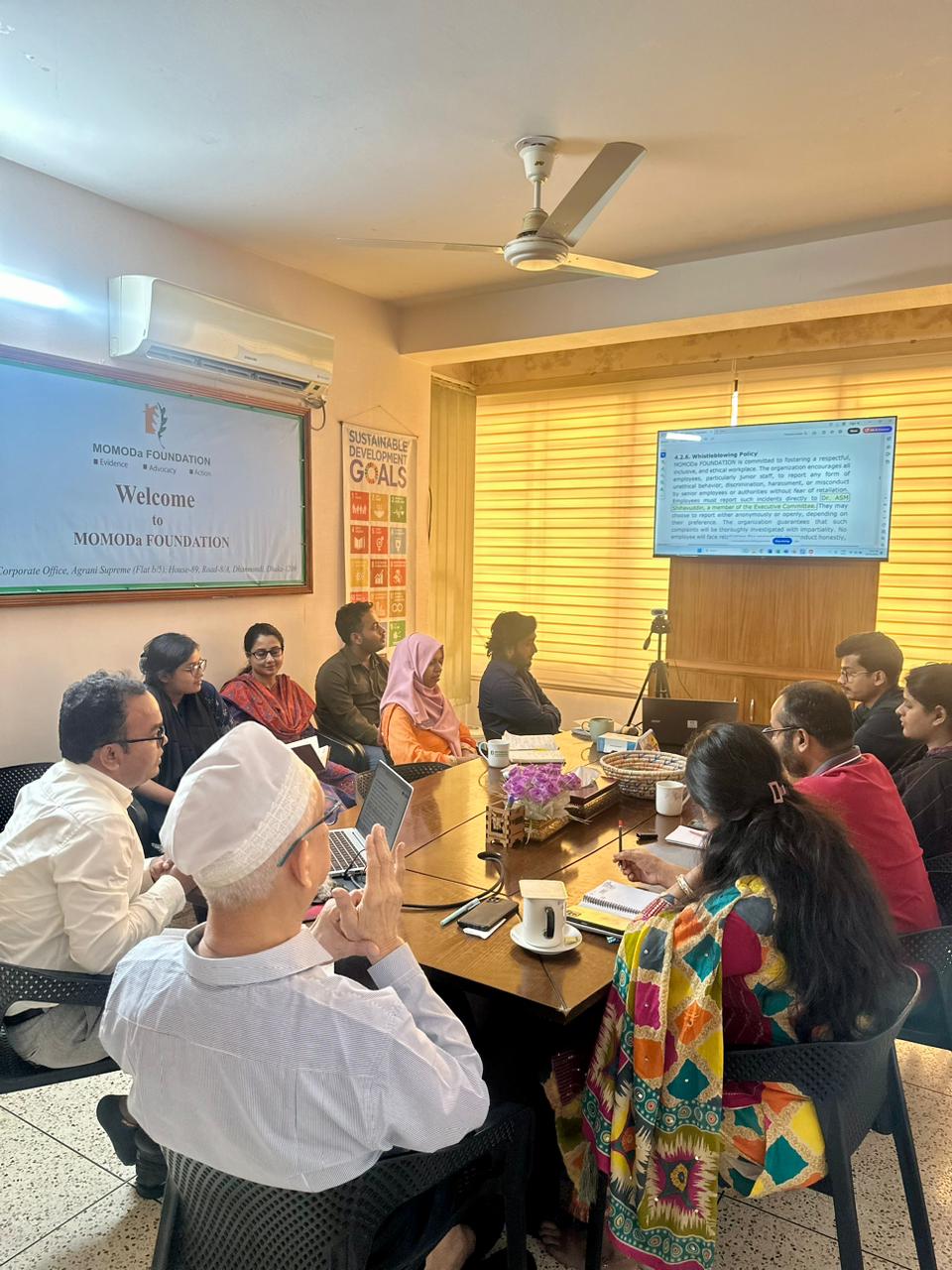 A Capacity Development Workshop was successfully held at the MOMODa FOUNDATION Corporate Office.