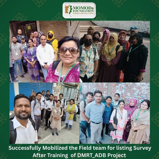 MOMODa FOUNDATION successfully mobilized the field teams for the Listing Survey following the completion of training sessions under the project “Mainstreaming Impact Evaluation Methodologies, Approaches, and Capacities in Selected Developing Member Countries
