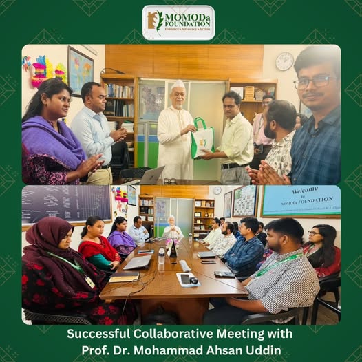 MOMODa FOUNDATION warmly welcomes Prof. Dr. Mohammad Ahsan Uddin.