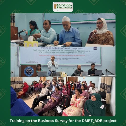 MOMODa FOUNDATION successfully conducted the 1st day of the 4-day long Training on the Business Survey for the project “Household and Business Surveys to Evaluate the Impact of Dhaka Metro Rail.”