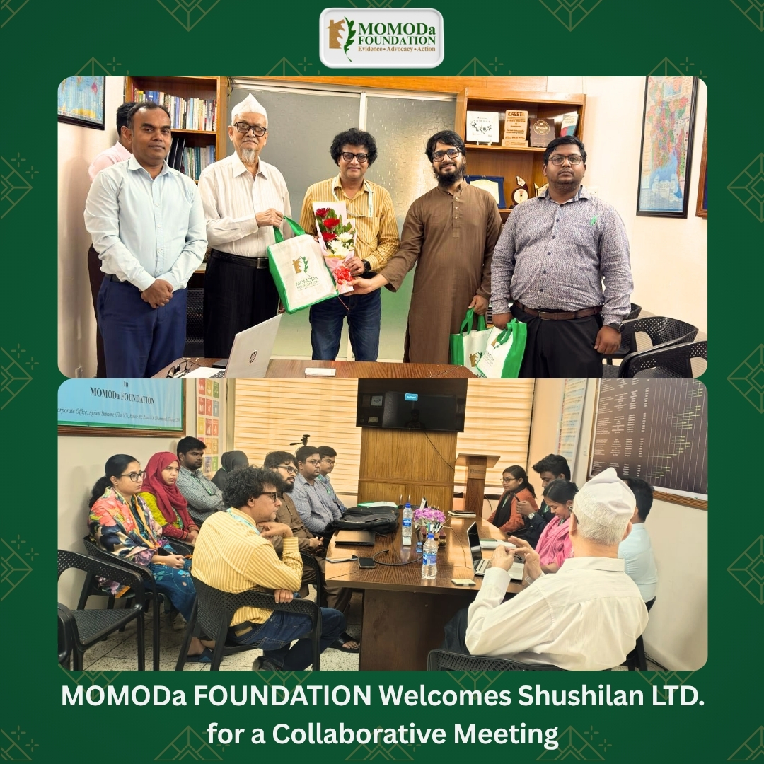 MOMODa FOUNDATION welcomed Shushilan LTD. to its Corporate Office for a productive and collaborative meeting focused on exploring opportunities for partnership and joint initiatives.